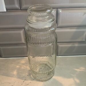 Vintage peanuts jar .